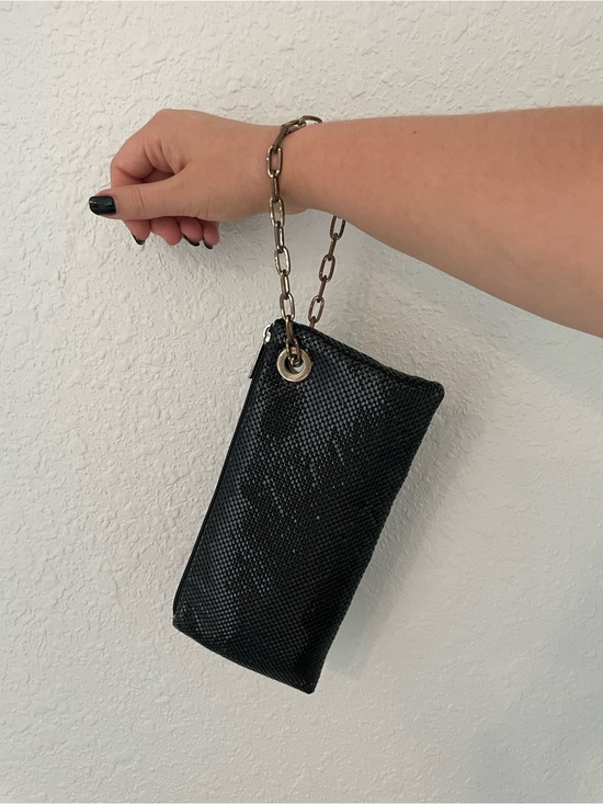 Handbags - Chain Wristlet Evening Clutch | Black